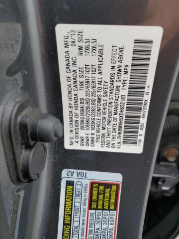 Photo 12 VIN: 2HKRM4H5XDH652183 - HONDA CRV 