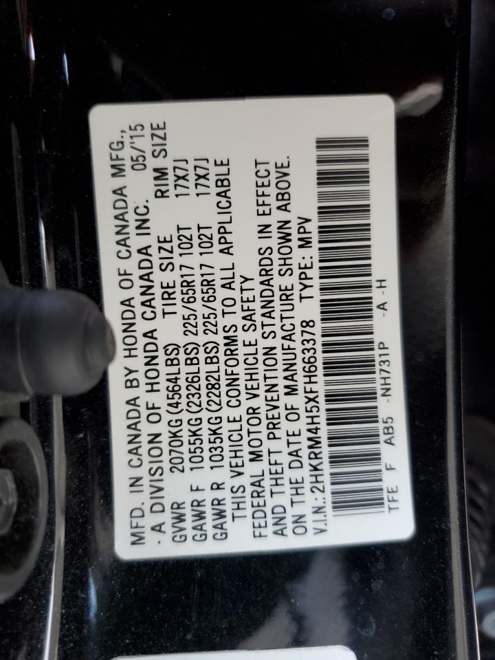 Photo 12 VIN: 2HKRM4H5XFH663378 - HONDA CR-V 