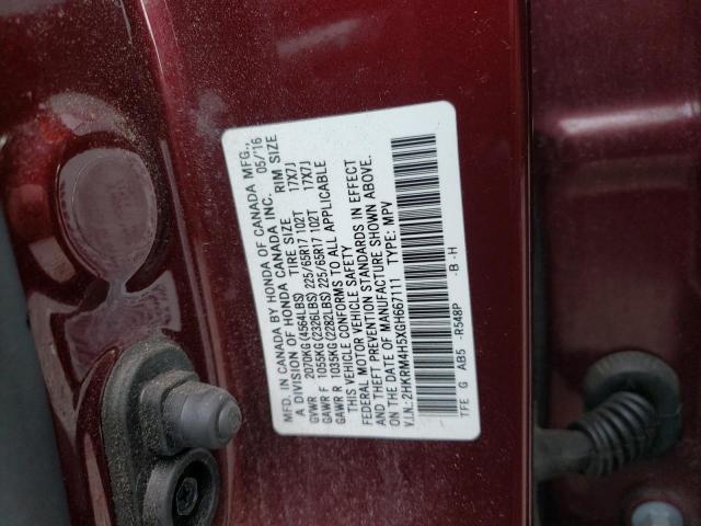 Photo 11 VIN: 2HKRM4H5XGH667111 - HONDA CR-V EX 