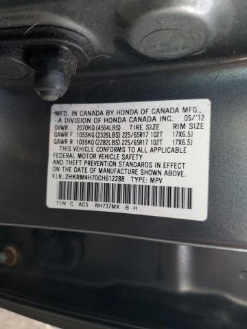 Photo 12 VIN: 2HKRM4H70CH612288 - HONDA CRV 