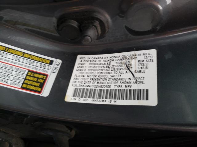 Photo 9 VIN: 2HKRM4H70DH620408 - HONDA CR-V EXL 