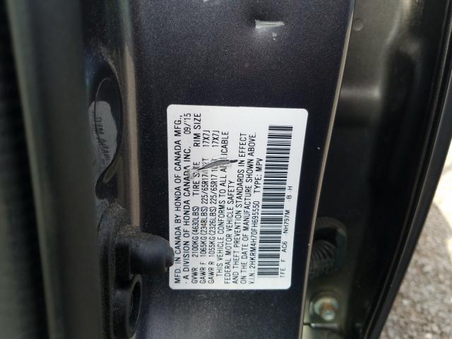 Photo 9 VIN: 2HKRM4H70FH695550 - HONDA CR-V EXL 