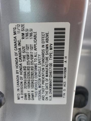 Photo 13 VIN: 2HKRM4H71DH617100 - HONDA CR-V EXL 