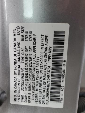 Photo 12 VIN: 2HKRM4H71DH623754 - HONDA CR-V EXL 