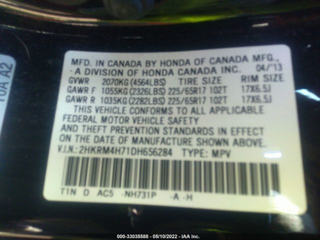 Photo 8 VIN: 2HKRM4H71DH656284 - HONDA CR-V 