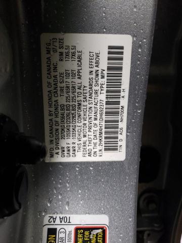 Photo 11 VIN: 2HKRM4H71DH692377 - HONDA CR-V EXL 