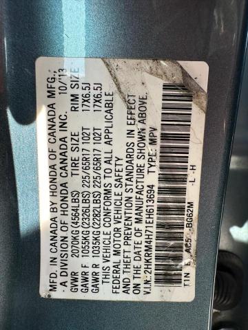 Photo 9 VIN: 2HKRM4H71EH613694 - HONDA CR-V EXL 