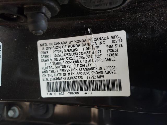 Photo 9 VIN: 2HKRM4H71EH652723 - HONDA CR-V EXL 