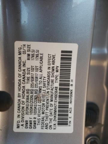 Photo 9 VIN: 2HKRM4H71EH665648 - HONDA CR-V EXL 