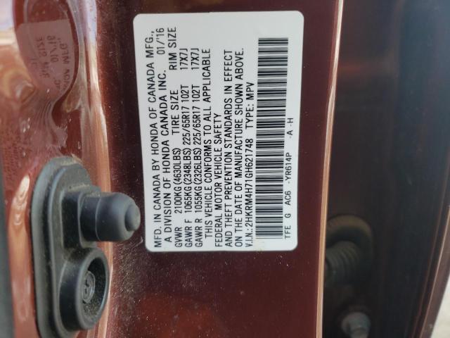 Photo 11 VIN: 2HKRM4H71GH621748 - HONDA CR-V EXL 