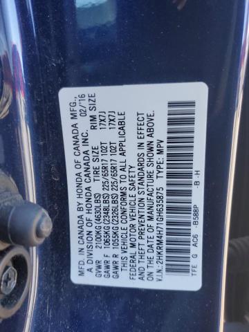 Photo 12 VIN: 2HKRM4H71GH635875 - HONDA CR-V EXL 