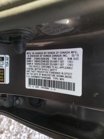 Photo 9 VIN: 2HKRM4H71GH665846 - HONDA CR-V EXL 