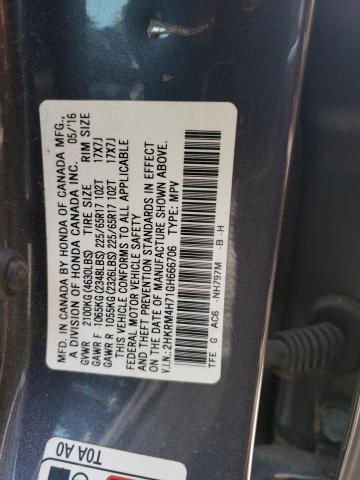 Photo 12 VIN: 2HKRM4H71GH666706 - HONDA CR-V EXL 