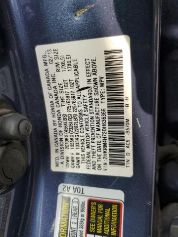 Photo 12 VIN: 2HKRM4H72DH636366 - HONDA CRV 