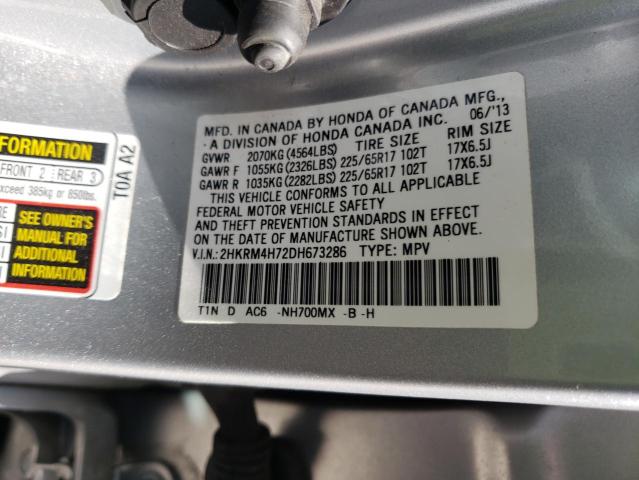 Photo 9 VIN: 2HKRM4H72DH673286 - HONDA CR-V EXL 