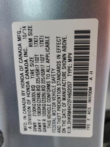 Photo 12 VIN: 2HKRM4H72FH602057 - HONDA CR-V EXL 