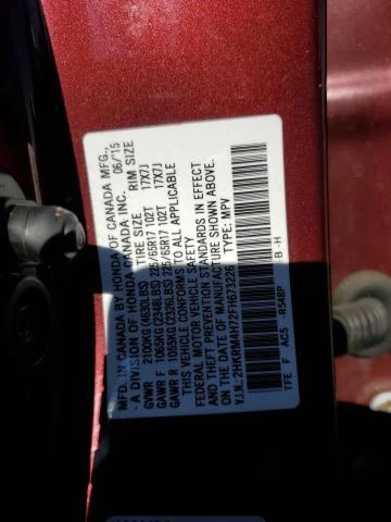 Photo 12 VIN: 2HKRM4H72FH673226 - HONDA CR-V EXL 