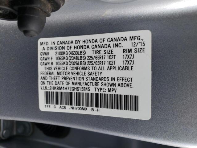 Photo 11 VIN: 2HKRM4H72GH615845 - HONDA CRV 