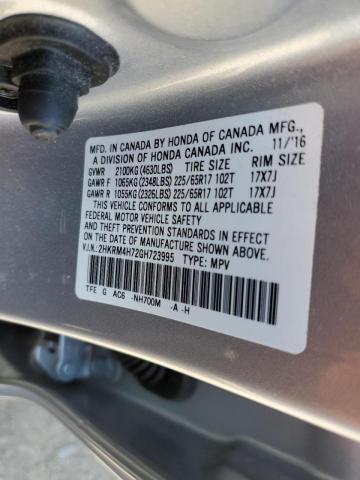 Photo 9 VIN: 2HKRM4H72GH723995 - HONDA CR-V EXL 