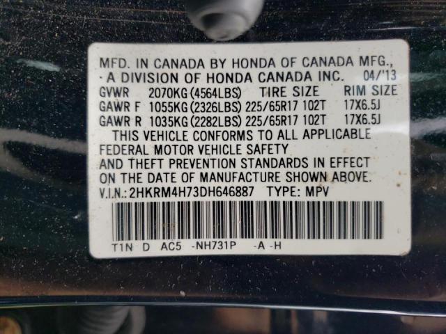 Photo 11 VIN: 2HKRM4H73DH646887 - HONDA CRV 