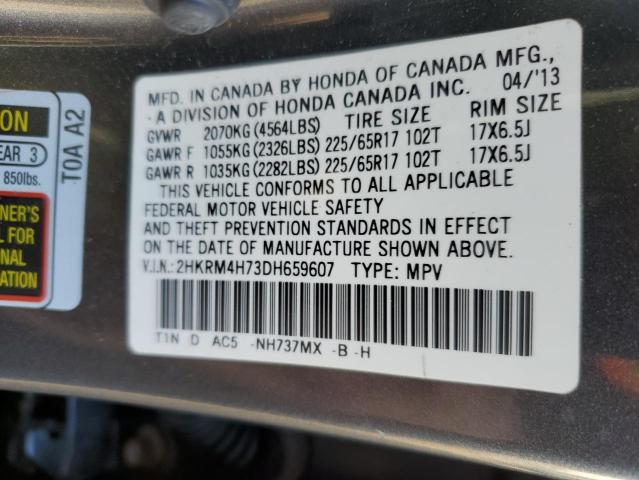 Photo 9 VIN: 2HKRM4H73DH659607 - HONDA CR-V EXL 