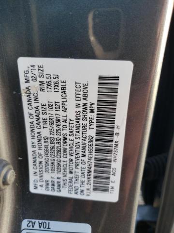 Photo 11 VIN: 2HKRM4H74EH656362 - HONDA CRV 