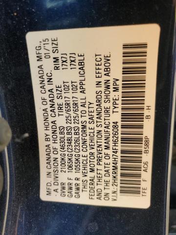 Photo 13 VIN: 2HKRM4H74FH626084 - HONDA CR-V EXL 