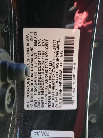 Photo 9 VIN: 2HKRM4H74FH650188 - HONDA CR-V EXL 