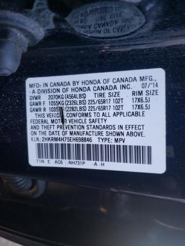 Photo 9 VIN: 2HKRM4H75EH698846 - HONDA CR-V EXL 