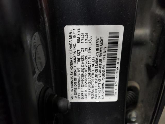 Photo 9 VIN: 2HKRM4H75EH701230 - HONDA CR-V EXL 