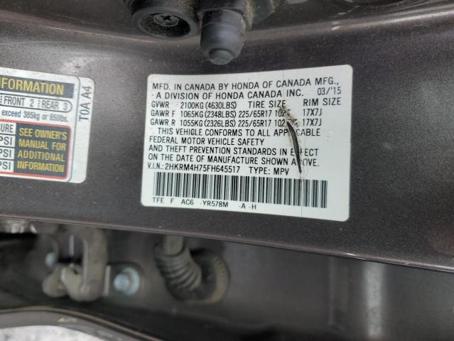 Photo 13 VIN: 2HKRM4H75FH645517 - HONDA CR-V EXL 