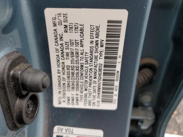 Photo 11 VIN: 2HKRM4H75GH638052 - HONDA CR-V EXL 