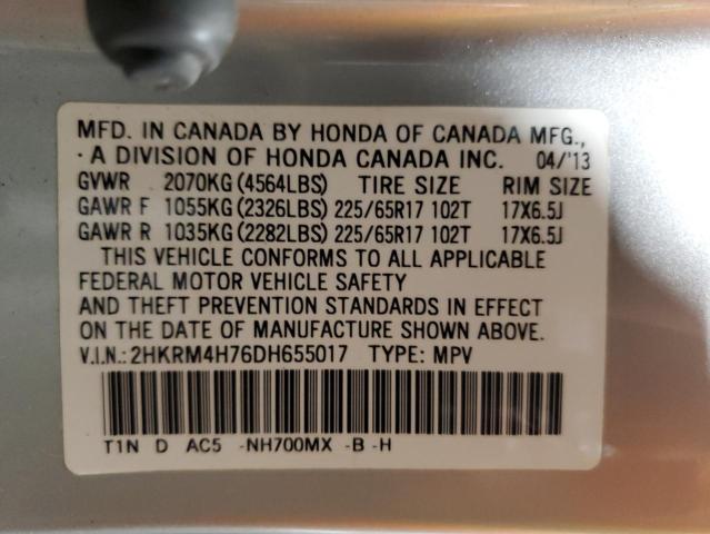 Photo 12 VIN: 2HKRM4H76DH655017 - HONDA CR-V EXL 