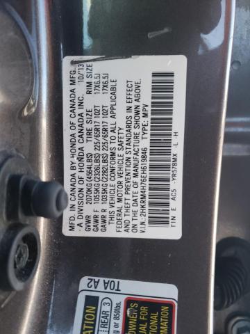 Photo 9 VIN: 2HKRM4H76EH619846 - HONDA CR-V EXL 