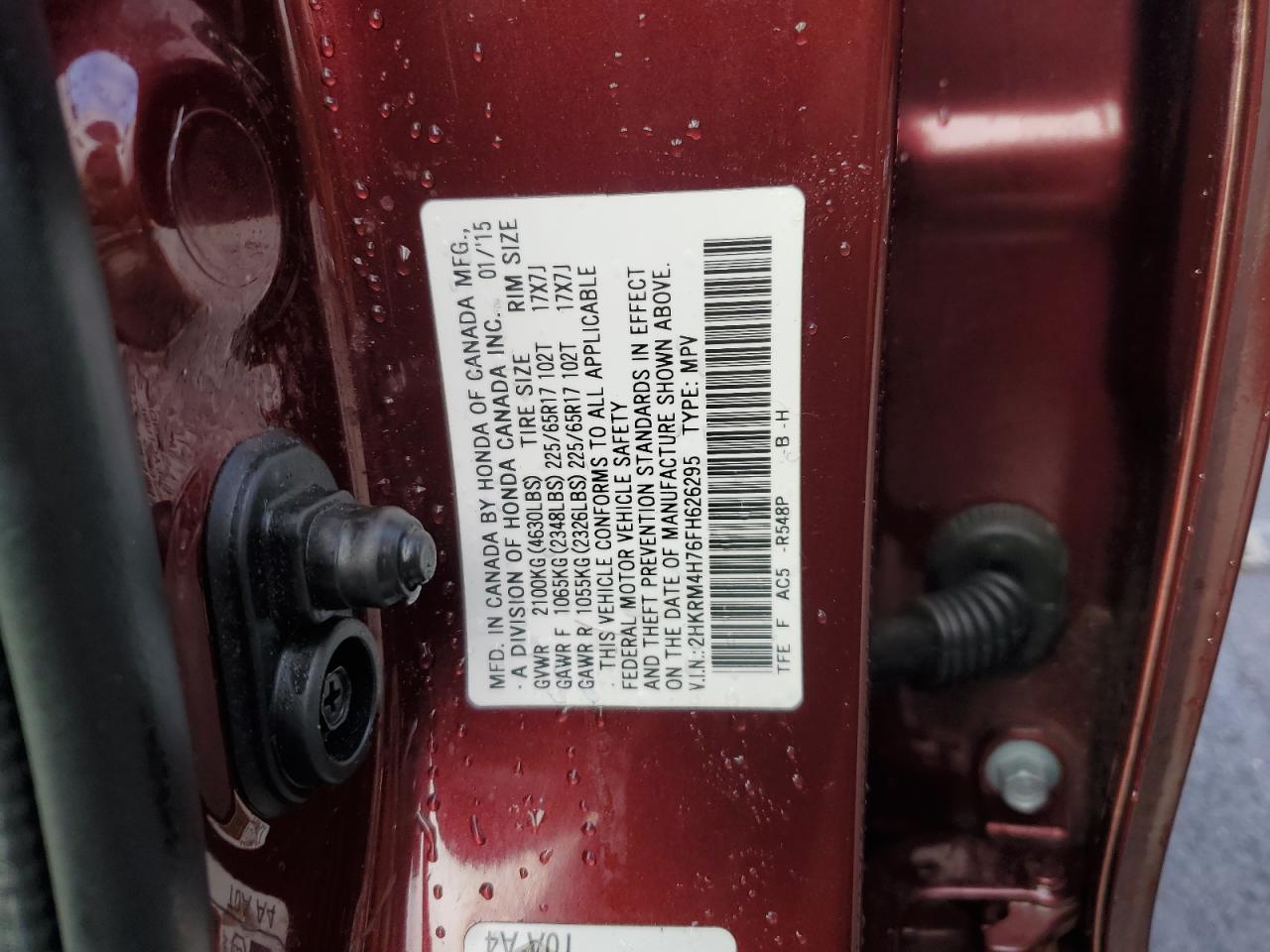 Photo 13 VIN: 2HKRM4H76FH626295 - HONDA CR-V 