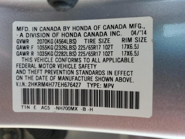 Photo 11 VIN: 2HKRM4H77EH676427 - HONDA CR-V EXL 