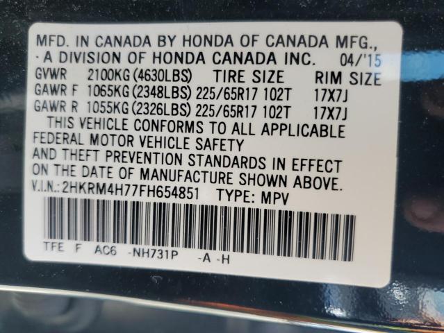 Photo 12 VIN: 2HKRM4H77FH654851 - HONDA CR-V EXL 