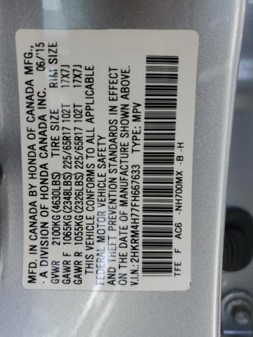 Photo 13 VIN: 2HKRM4H77FH667633 - HONDA CR-V EXL 