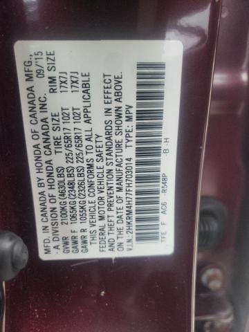 Photo 13 VIN: 2HKRM4H77FH703014 - HONDA CRV 