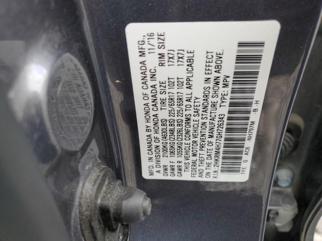 Photo 13 VIN: 2HKRM4H77GH726343 - HONDA CR-V EXL 