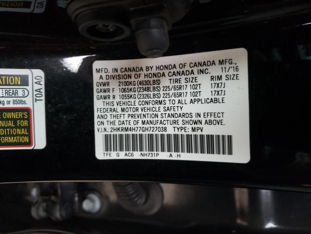 Photo 9 VIN: 2HKRM4H77GH727038 - HONDA CR-V EXL 