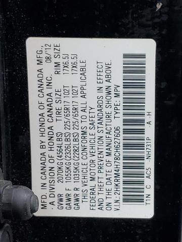 Photo 11 VIN: 2HKRM4H78CH627606 - HONDA CRV 