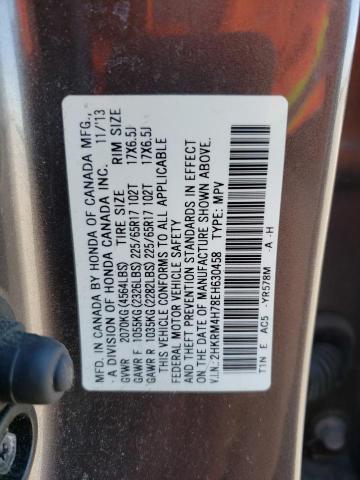 Photo 9 VIN: 2HKRM4H78EH630458 - HONDA CR-V EXL 