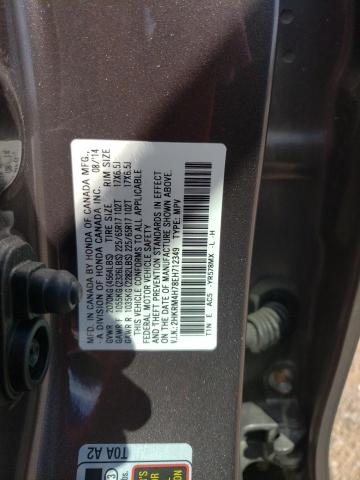 Photo 9 VIN: 2HKRM4H78EH712349 - HONDA CR-V EXL 