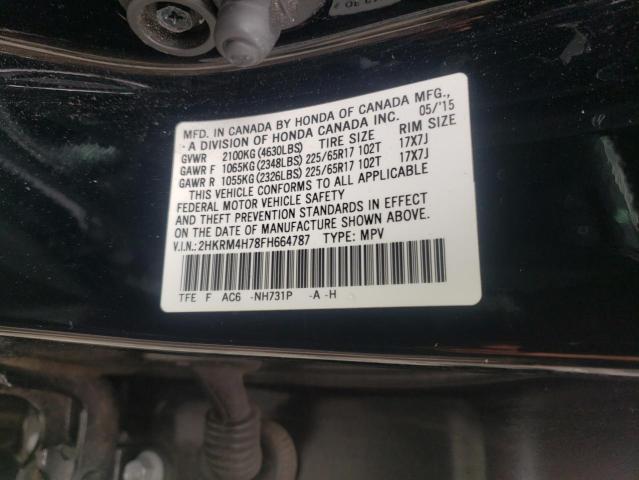 Photo 9 VIN: 2HKRM4H78FH664787 - HONDA CR-V EXL 