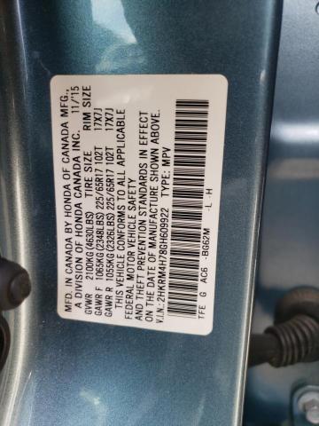 Photo 9 VIN: 2HKRM4H78GH609922 - HONDA CR-V EXL 