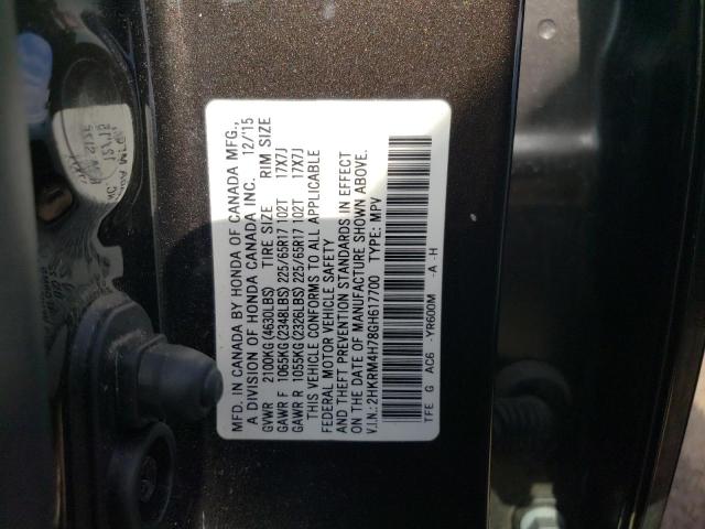 Photo 9 VIN: 2HKRM4H78GH617700 - HONDA CR-V EXL 