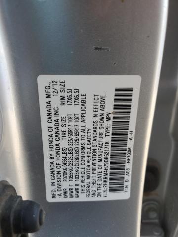 Photo 12 VIN: 2HKRM4H79DH621718 - HONDA CR-V EXL 