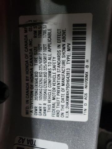 Photo 9 VIN: 2HKRM4H79DH642813 - HONDA CR-V EXL 