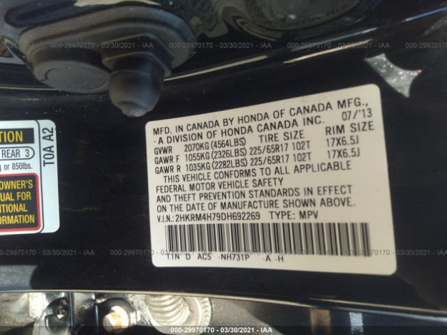 Photo 8 VIN: 2HKRM4H79DH692269 - HONDA CR-V 